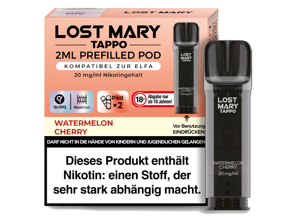 Lost Mary Tappo POD 2x - Watermelon Cherry Lost Mary Tappo POD 2x - Watermelon Cherry