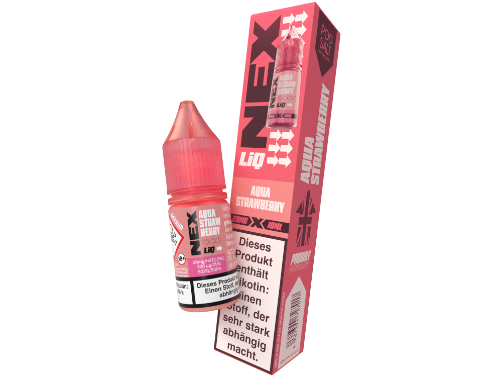 Pod Salt - Nexliq - Aqua Strawberry Pod Salt - Nexliq - Aqua Strawberry