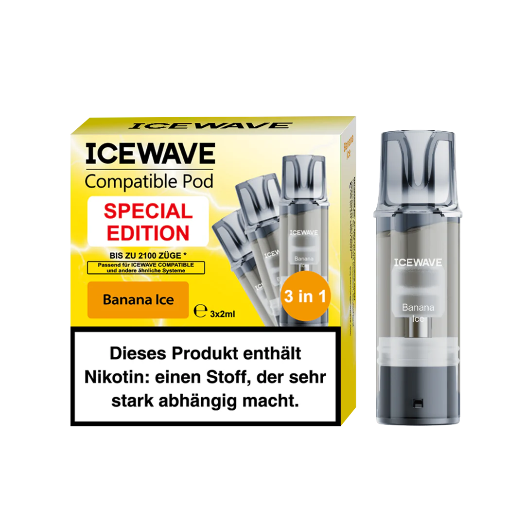 Icewave Pod - Banana Ice 3x Icewave Pod - Banana Ice 3x