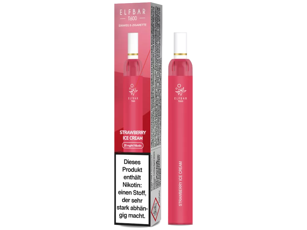 Elfbar T600 - Strawberry Ice Cream Elfbar T600 - Strawberry Ice Cream
