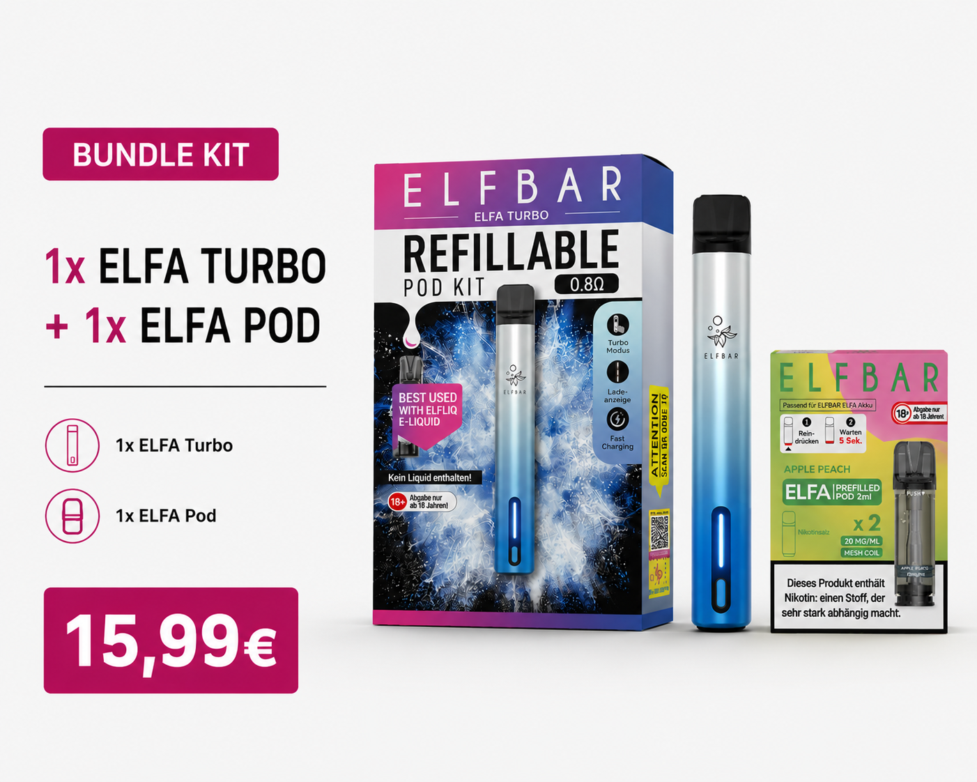 1x ELFA Turbo + 1x ELFA Pod - Bundle Kit