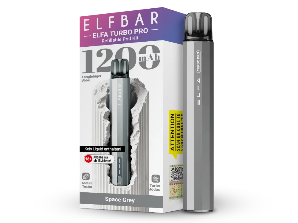 Elfbar Elfa Turbo Pro - Space Grey