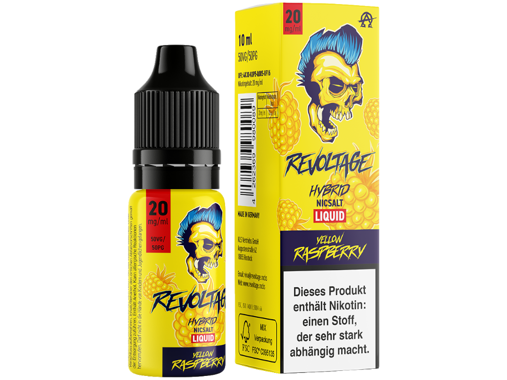 Revoltage Liquid - Yellow Raspberry Revoltage Liquid - Yellow Raspberry