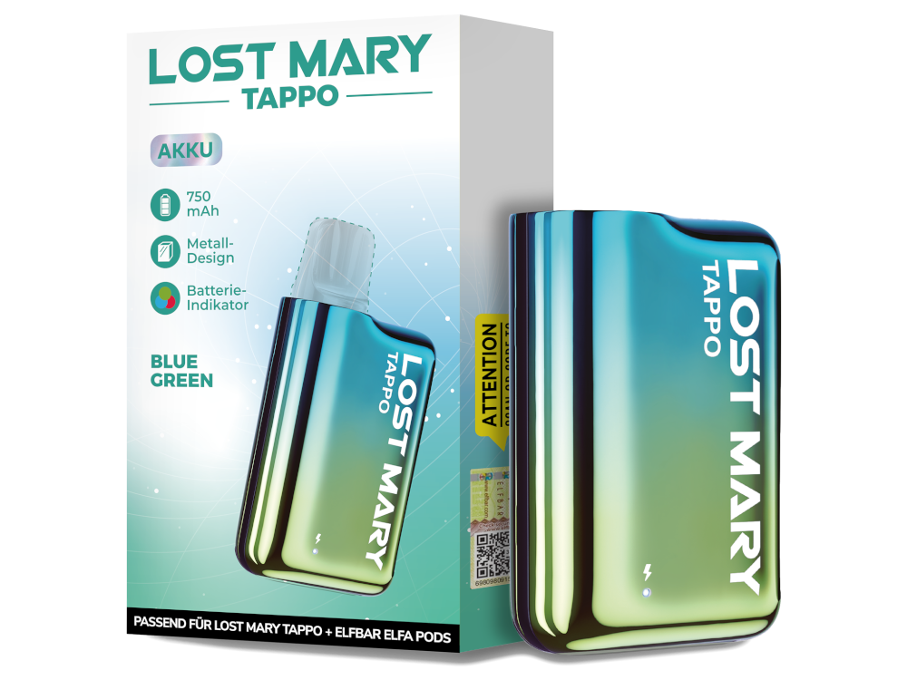 Lost Mary Tappo Akku - Blau-Grün Lost Mary Tappo Akku - Blau-Grün
