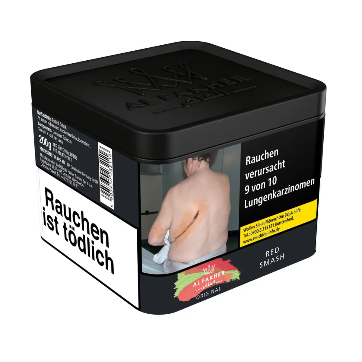 Al Fakher Shisha Tabak (200g) - Red Smash Al Fakher Shisha Tabak (200g) - Red Smash