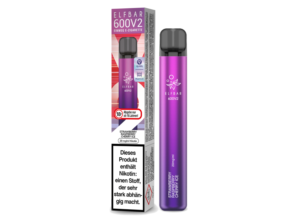 Elfbar V2 - Strawberry Raspberry Cherry Ice Elfbar V2 - Strawberry Raspberry Cherry Ice