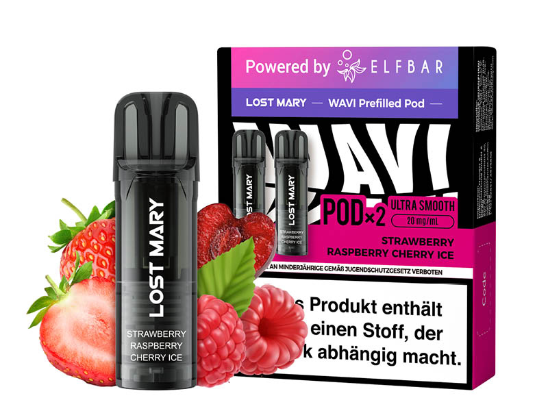 Lost Mary WAVI Pod - Strawberry Raspberry Cherry Ice